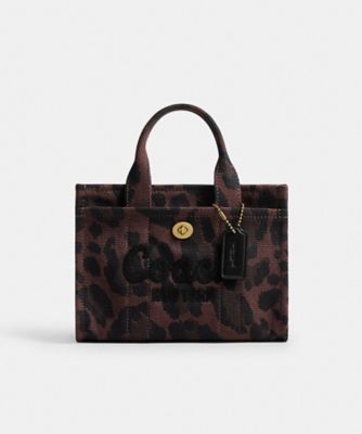 ＜COACH＞カーゴ　トート　バッグ　２０・レオパード　プリント
